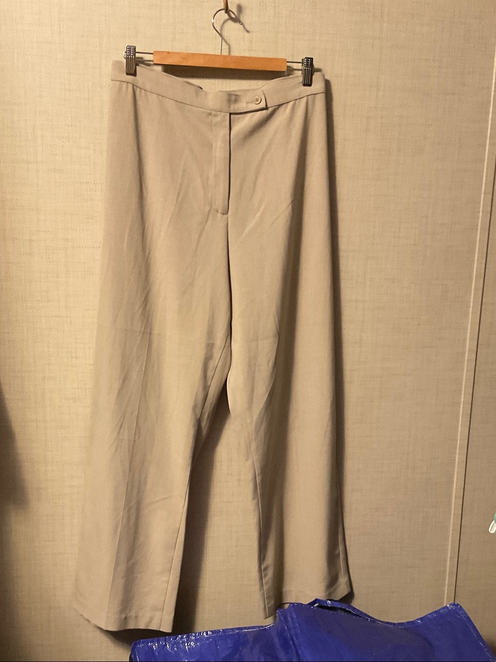 Investments Beige Wide-Leg Trousers